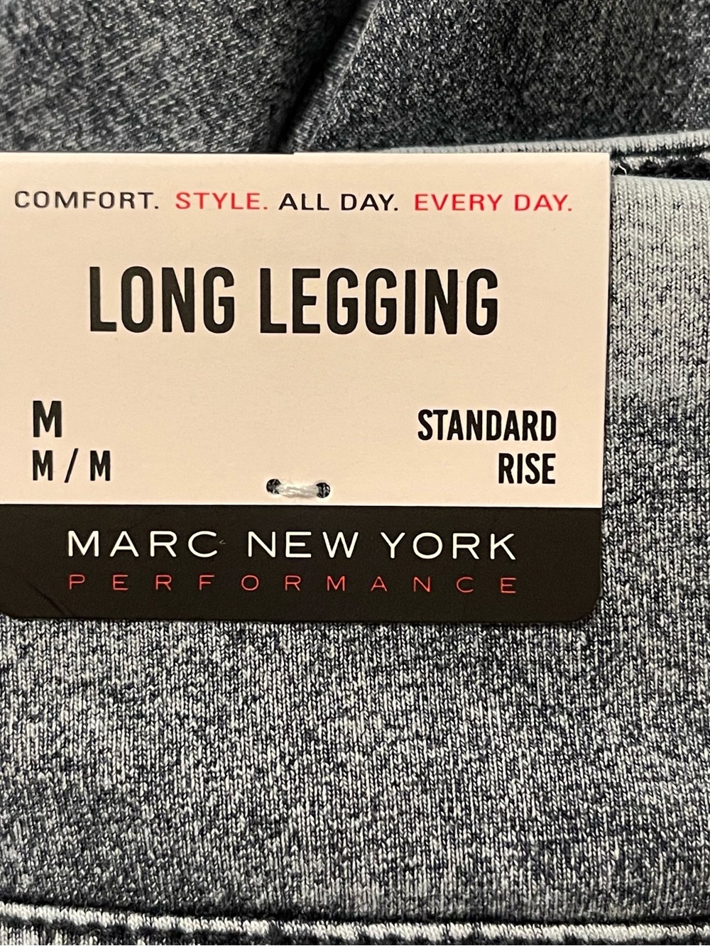 Marc New York Acid Wash Blue High-Rise Leggings - Picture 7 of 7